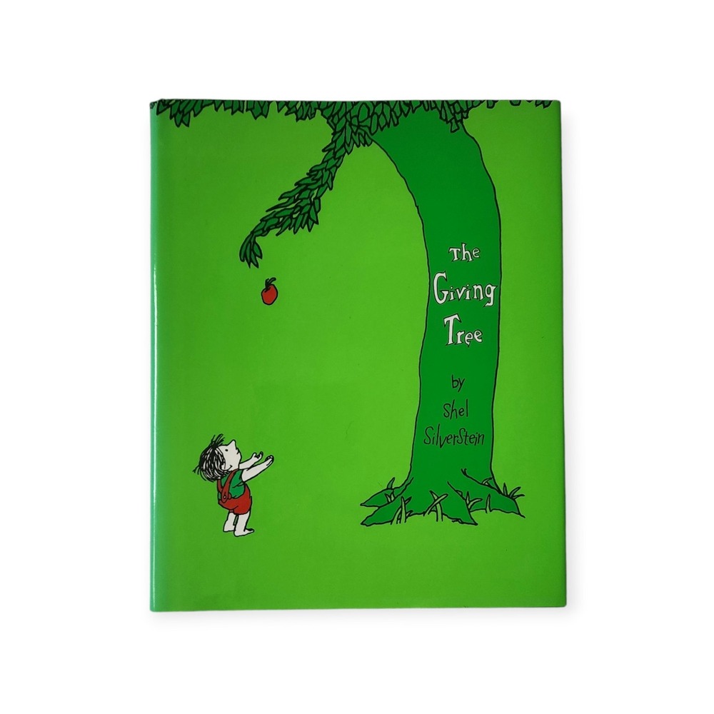 The Giving Tree by Shel Silverstein Hardcover Childrens Book Classic Green Cover
